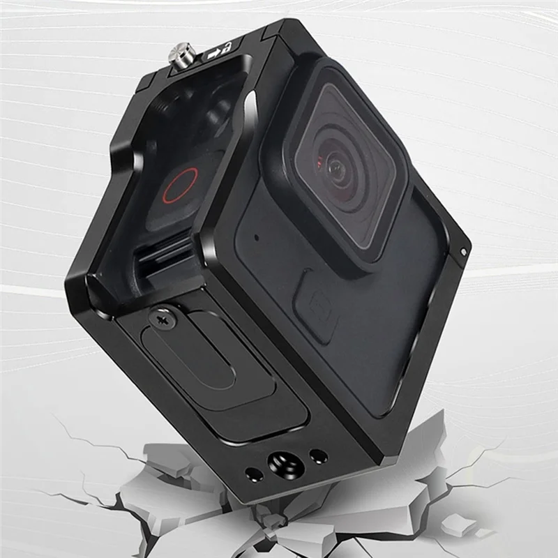 Клетка для камеры EDT, защитная рамка, боковая крышка батарейного отсека, крепление для холодного башмака для Gopro Hero 11, Mini Action