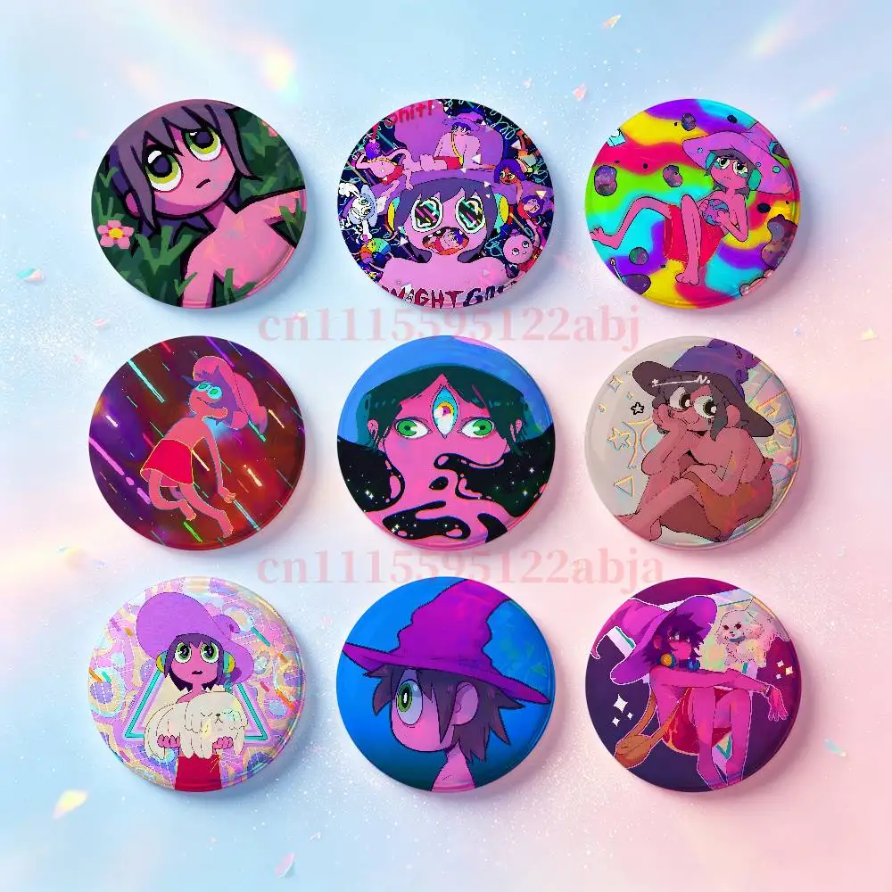 M-Midnight Gospel Badges Round Nijigen Otaku Culture IP peripheral products 58mm 44mm 32mm 75mm 25mm Mini