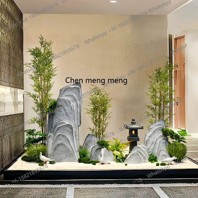 

Simulated landscape stone large rockery courtyard dry landscape, tea room decoration ornament