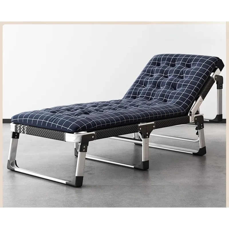 

Aluminum alloy folding bed, siesta, office siesta, artifact recliner, household single adult marching simple small bed