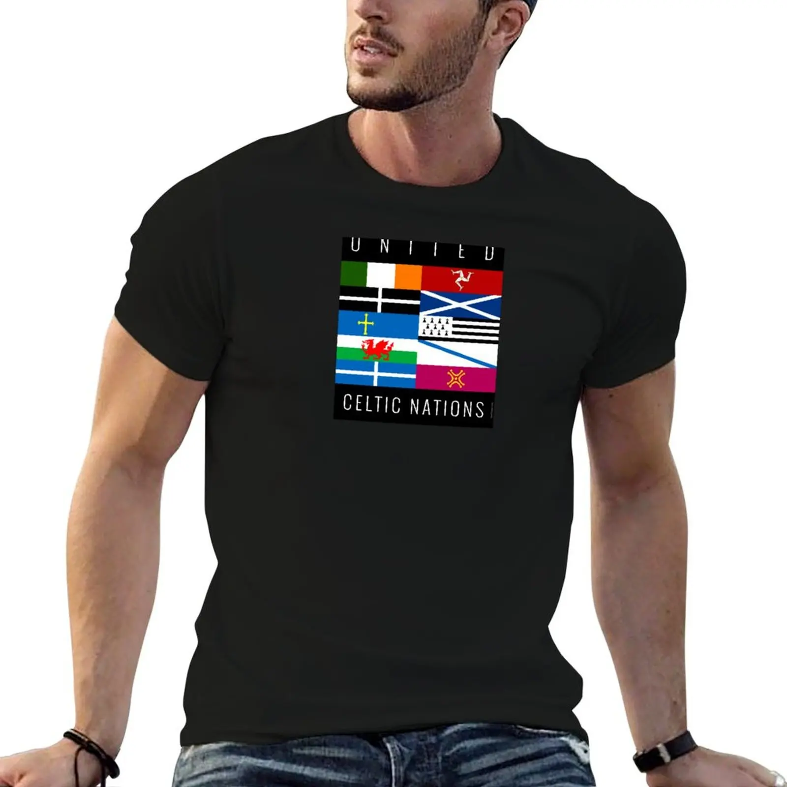 Camiseta United Celtic Nations S01, camiseta informal básica de talla grande