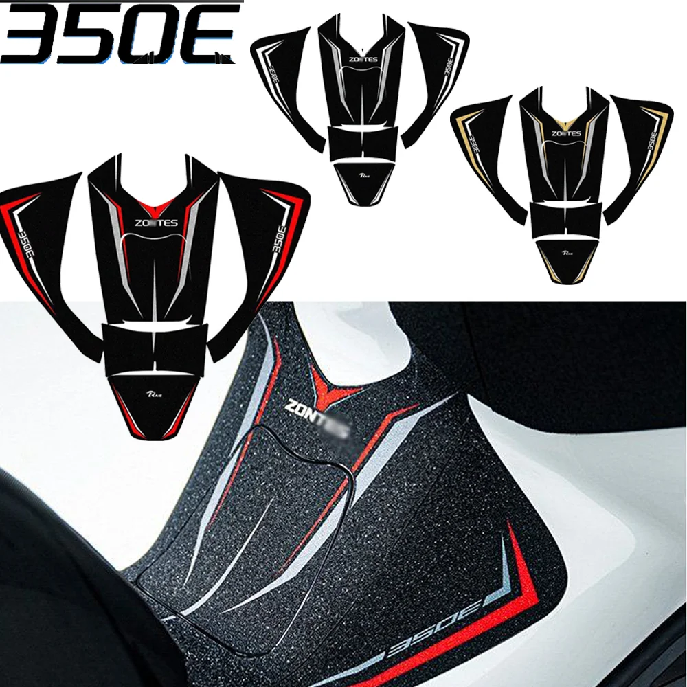 

For Zontes 350E Tank Pad Stickers Motorcycle Accesories Tankpad Covers Fueltank Protector Set Decals Sound System Key E E350 350