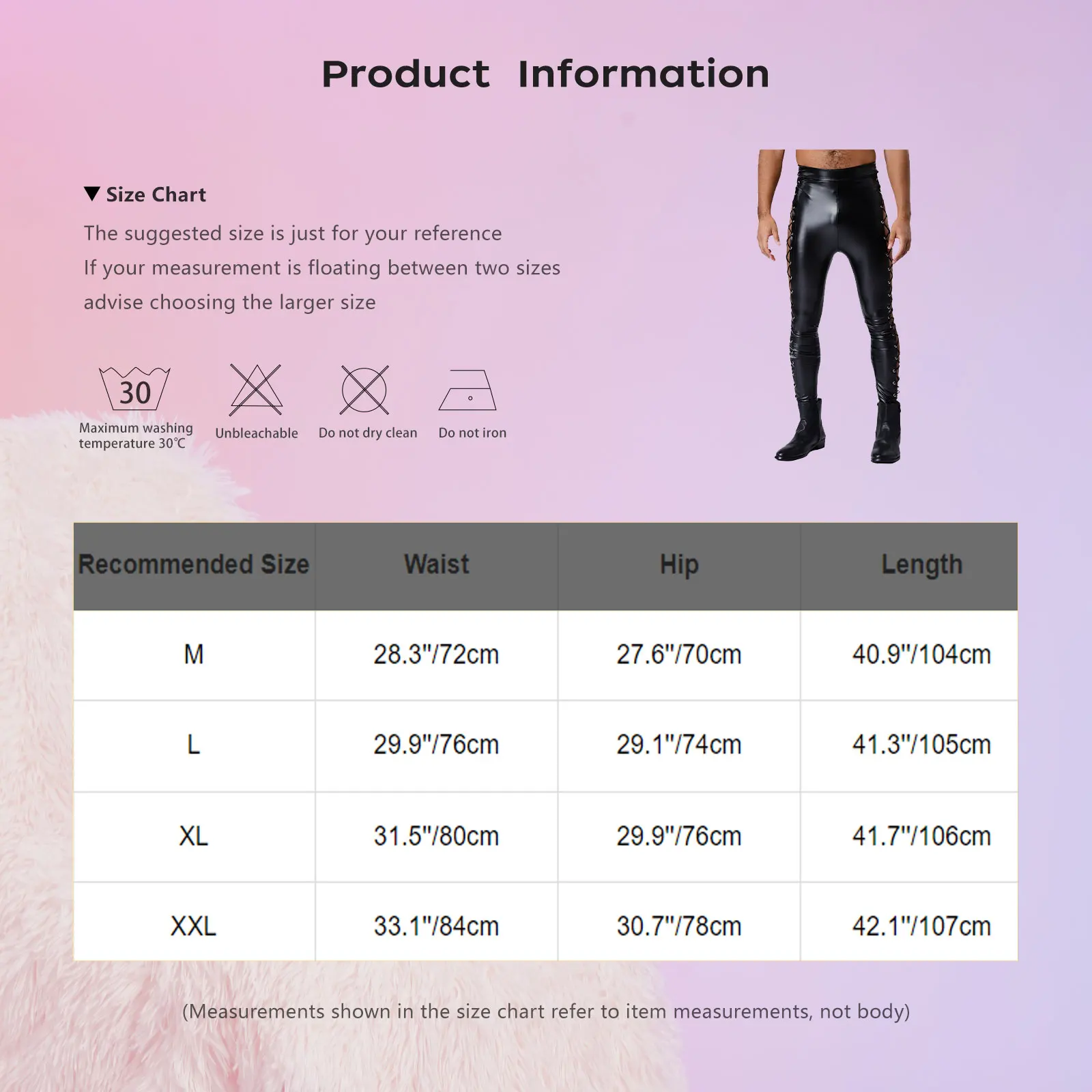 

Stylish Clubwear Tights for Mens Featuring High Waist Cut And Eyelet Details Ideal Trousers for Nightlife And Party Wear
