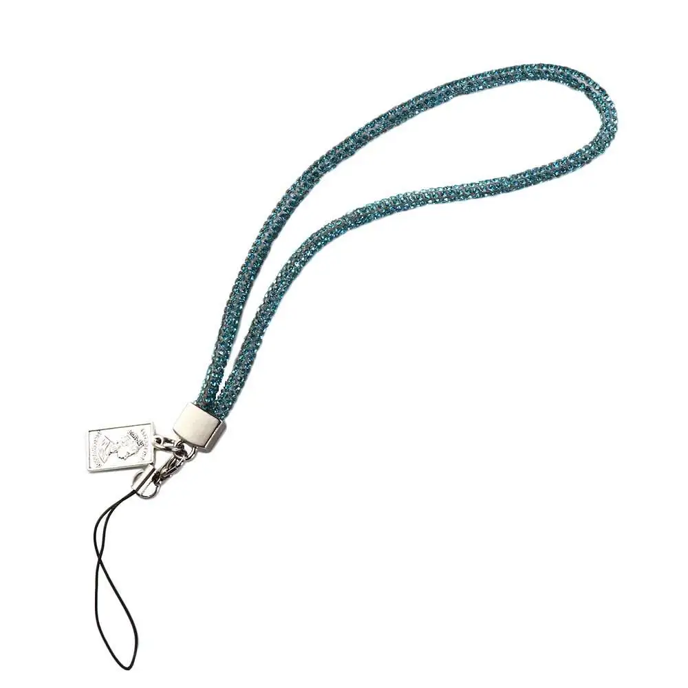 Full Diamond Rhinestone Phone Lanyard Wrist Chain Diamond Pendant Rhinestone Neck Strap Short Anti-lost Diamond Phone Lanyard