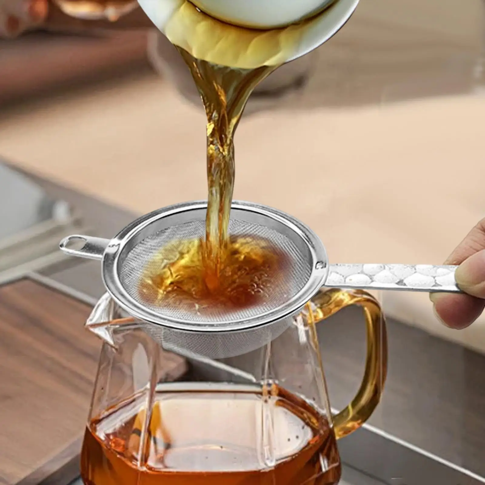 차 여과기 차 주입기 다도 액세서리 휴대용 스테인레스 스틸