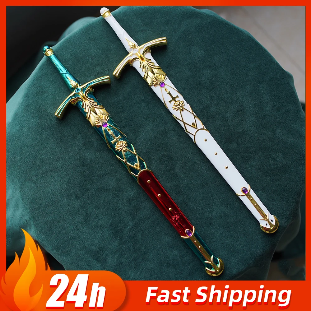 

Модель меча Калибана Жанны д'Арк из Fate/stay Night, 28 см, незаточенное оружие, коллекционный предмет для рабочего стола, подарок для мальчиков