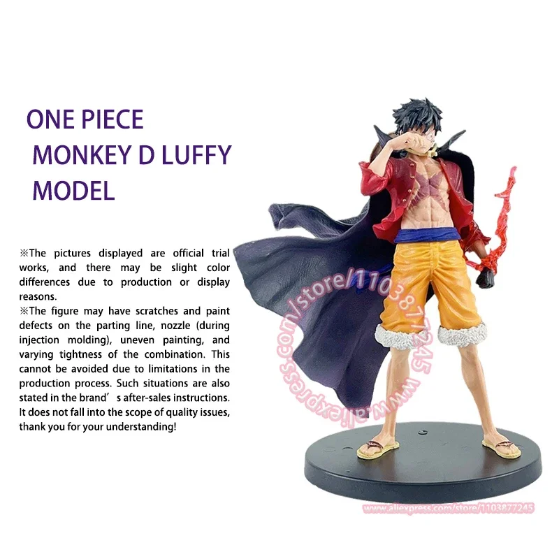 One Piece ลิง D Luffy รูปตุ๊กตาของเล่นเด็กของขวัญวันเกิดตกแต่งโต๊ะแนวโน้ม Hand Animation อุปกรณ์ต่อพ่วง