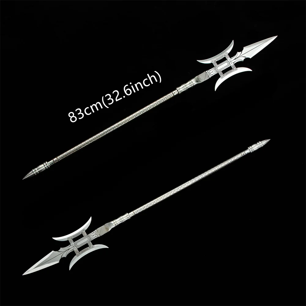 Nice 83cm Length Hand Forging Hunting Battle Spear Spearhead Stainless Steel Blade Full Tang Steel Fittings