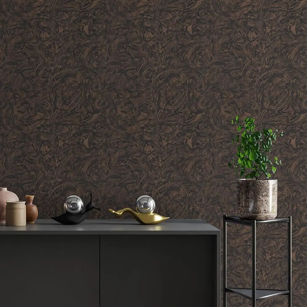 

Concrete Wallpaper Peel And Sti Textured Removable Wallpaper Thicken Brown Cement Contact Paper For Countertops Waterproof