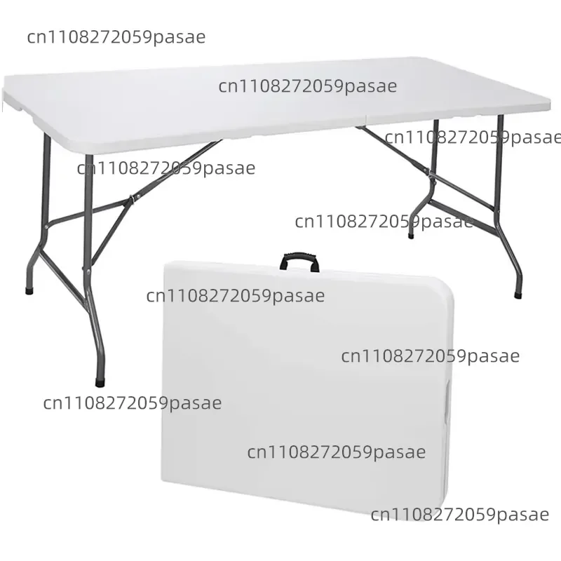 Hot Sale Indoor Outdoor Events Wedding Popular Rectangular White HDPE Plastic Folding Picnic Dining Table and Chair