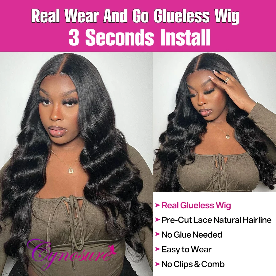 Cynosure Hair Wig 8x5 Glueless Human Hair Wigs Preplucked Brazilian Body Wave Lace FrontWig Human Hair For Women Ready To Wear