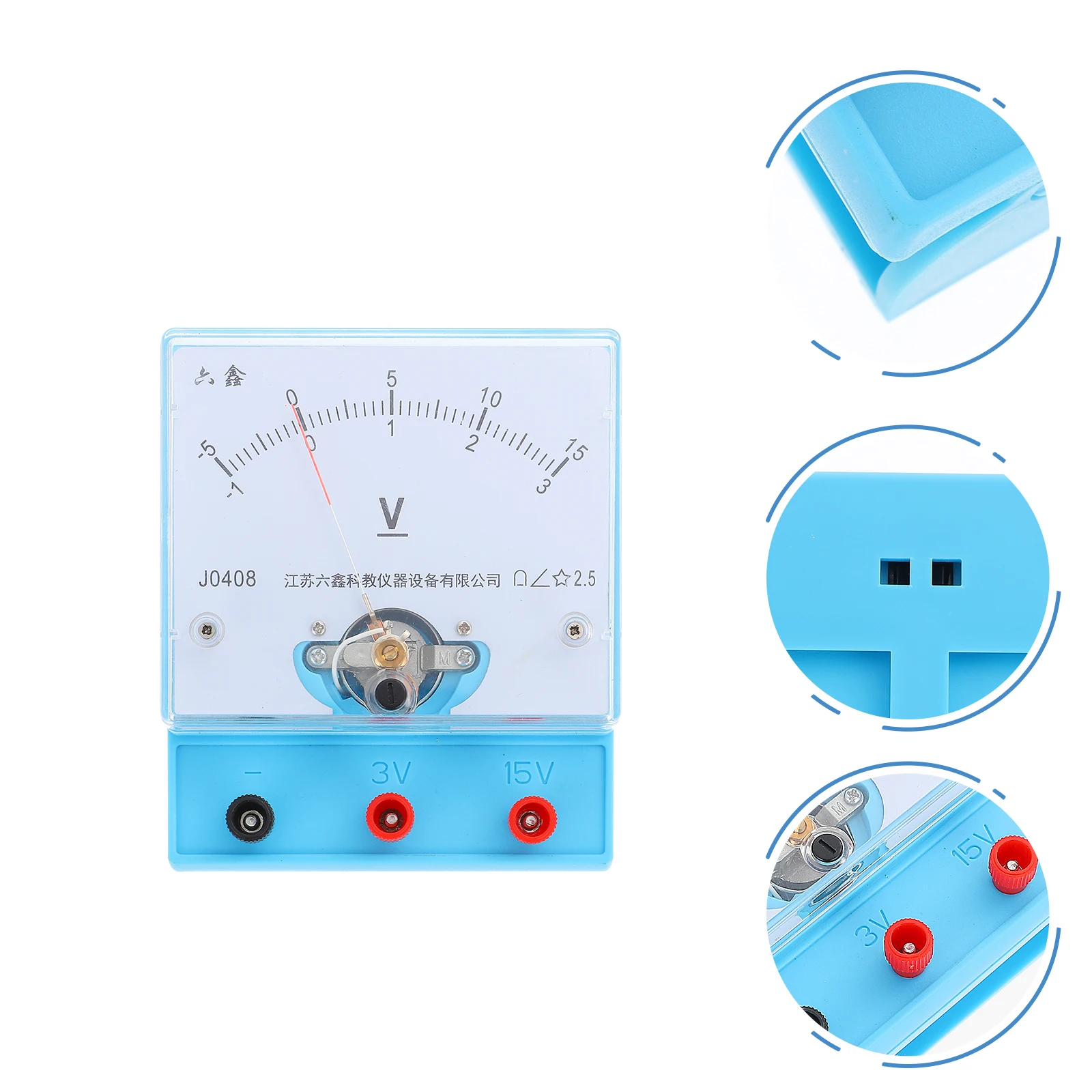 

Practical Plastic Voltmeter for School Teaching Physics Experiment Push Type Accurate Measurement Lightweight Portable