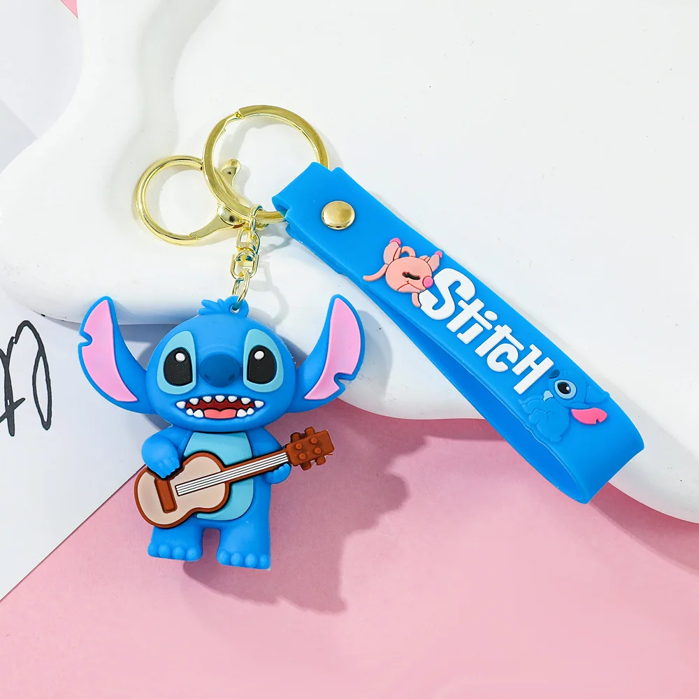 Stitch Anime Keychain Cartoon Kawaii Stitch Cute Doll Keyring Ornament Key Chains Pendant Toys 2026 Gift in Stock - view 5