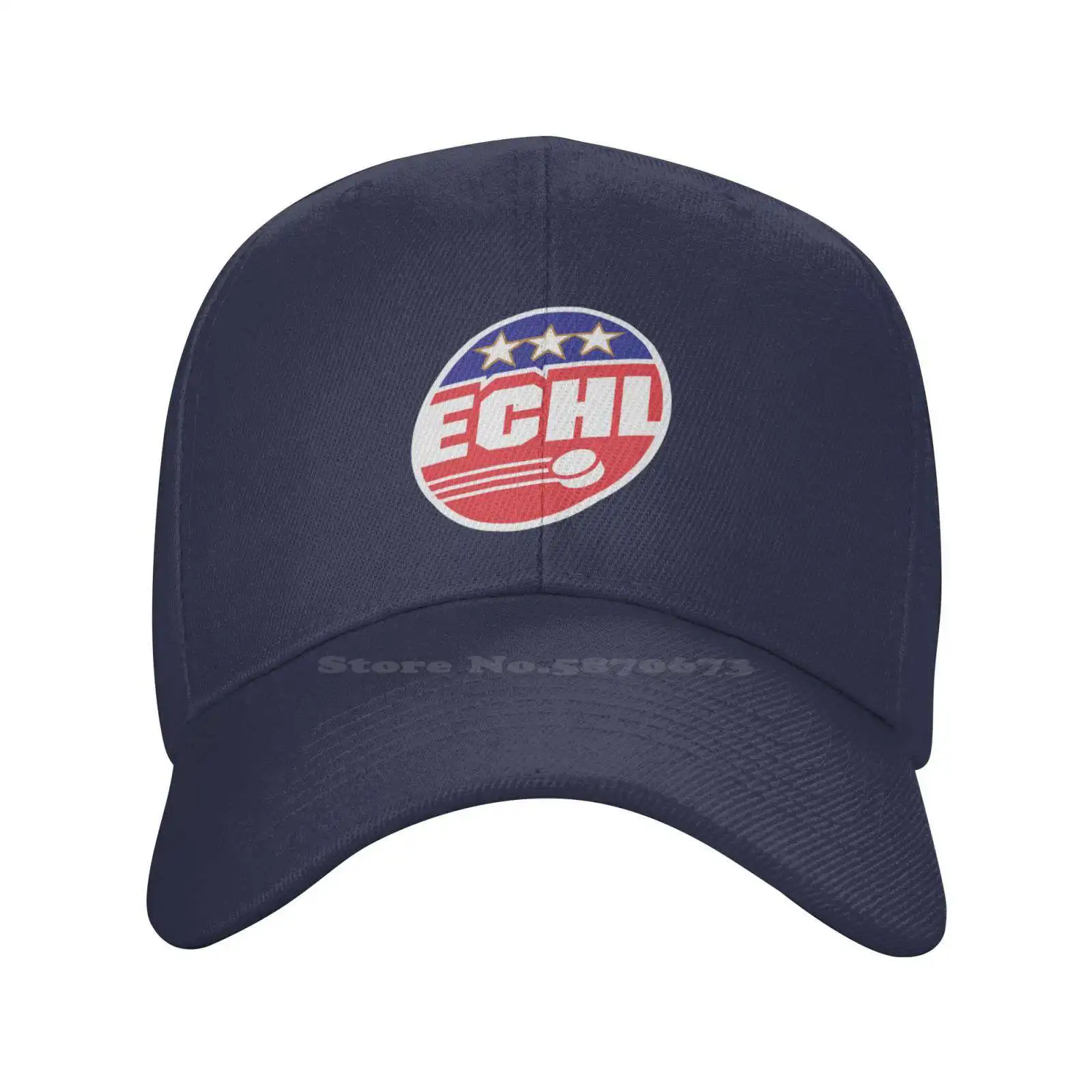 ECHL 로고 품질 데님 모자, 니트 모자, 야구 모자