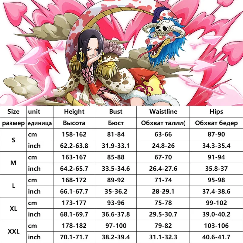 Hancock Cosplay Anime Oka Shichibukai Boa Hancock Cosplay disfraz uniforme peluca pendientes disfraz de Halloween para mujer chica