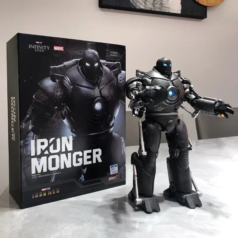 Original Iron Monger Anime Action Figure Iron Man 10th Anniversary Series  Movable Toys Collectible Dolls Model Ornament Gift