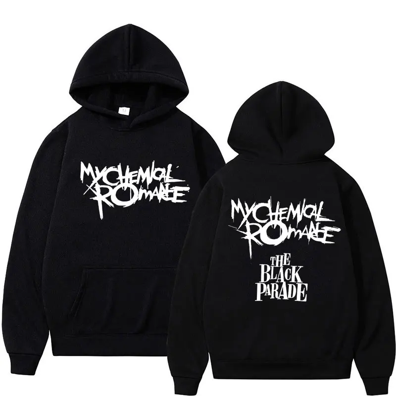 

Rock Band My Chemical Romance Hoodie Vintage Black Parade Gothic Punk Harajuku Hip Hop Sportwear Oversized Men Women Streetwear