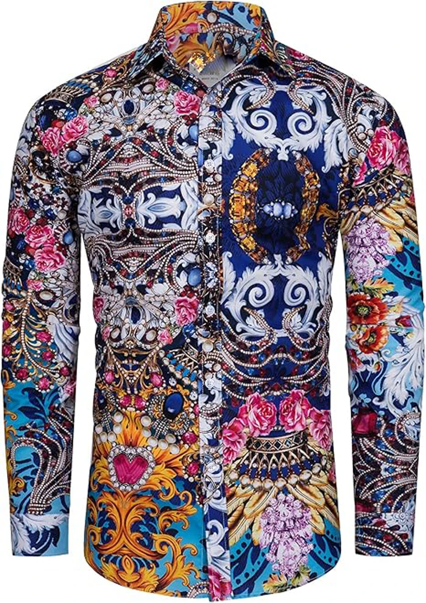 Men's French Court-style Golden Shirt Christmas Casual Outdoor Street Elastic Soft Summer New Daily T-Shirt Clothing Men Top's