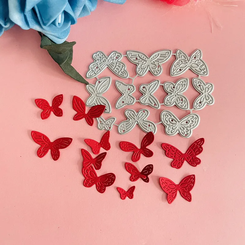 11piece set butterfly decoration die Metal Cutting Dies DIY Scrapbook Paper Cards Embossing Craft Die Cut handmade craft