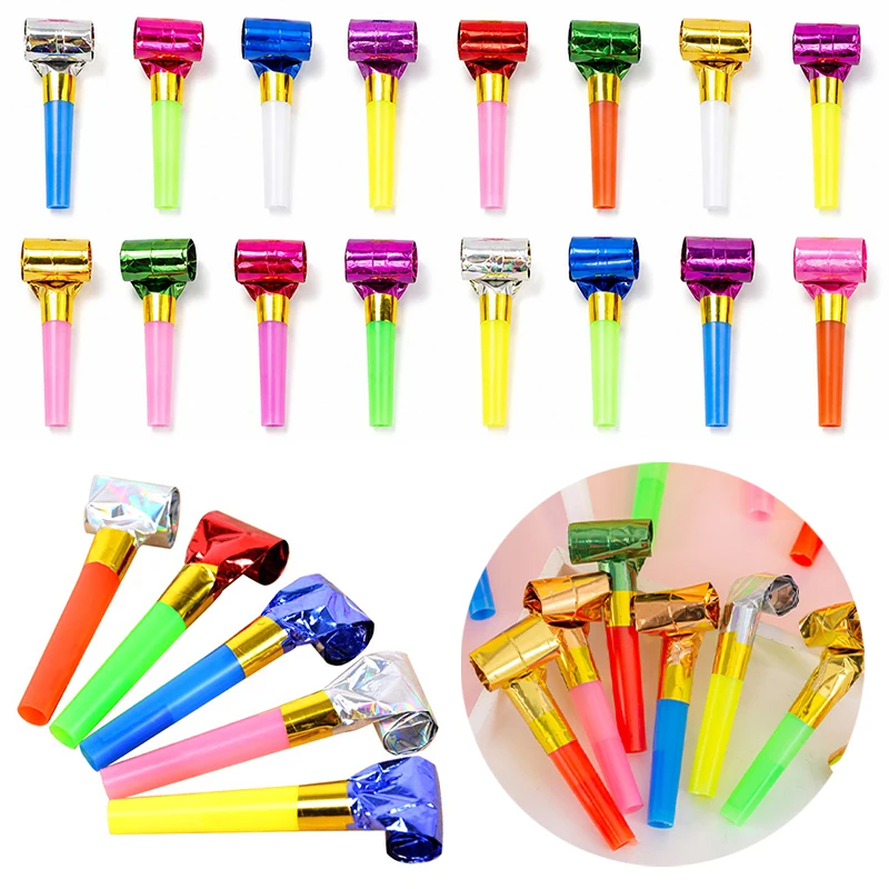 10-30PCS Blowing Dragon Whistles Party Noise Maker Whistles Simple Design Sound Prop for Birthday Holiday Goodie Bag Fillers ZYF