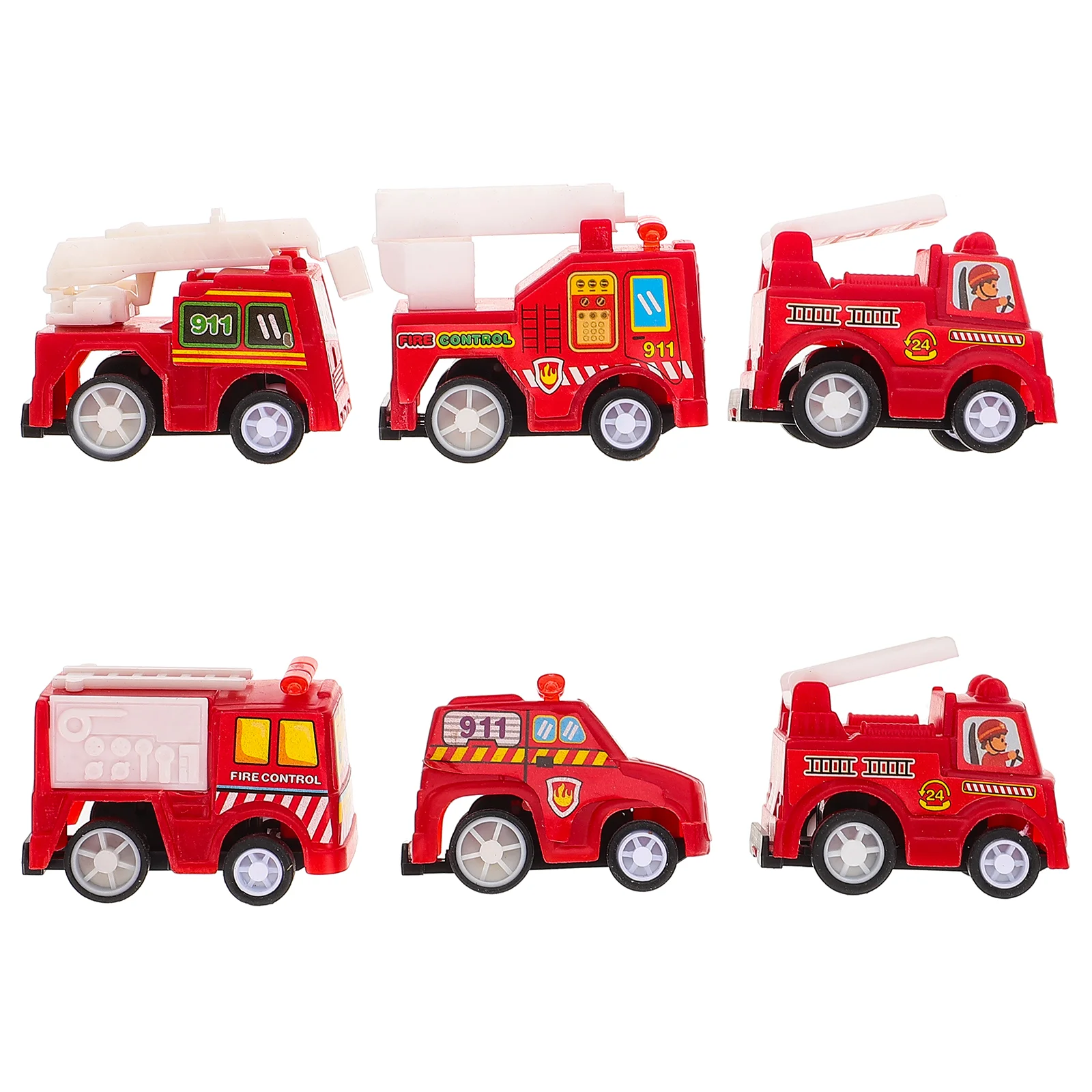 Toy Car Toys Play House Fire Engine Model Truck Puzzle Red Educational Playthings