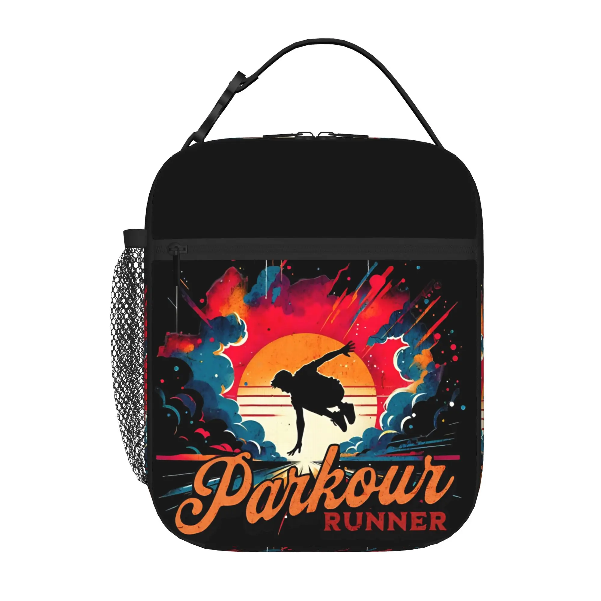 Back to school season Parkour Storage Bag Runner Design New Cool Personalised Snack Storage Lunch Bag