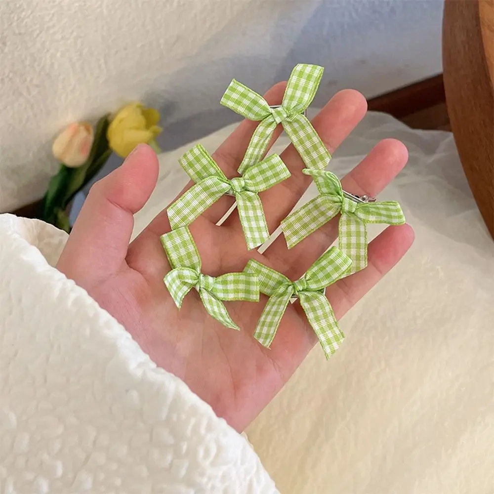 

Зажим в виде утконоса, тканевая маленькая заколка для волос, клетчатая заколка с бантом, детская заколка для волос, головные уборы в корейском стиле, женские аксессуары для волос