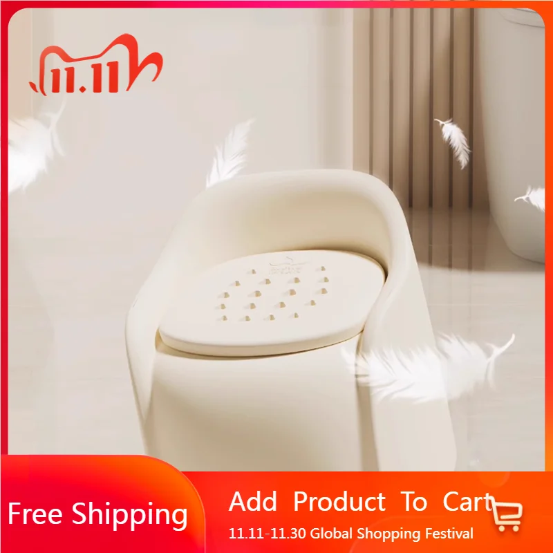 

Plastic Portable Bathroom Chair Toilet Low Storage Medical Elderly Squat Stool Minder Disabled Designer Cadeira Home Furniture