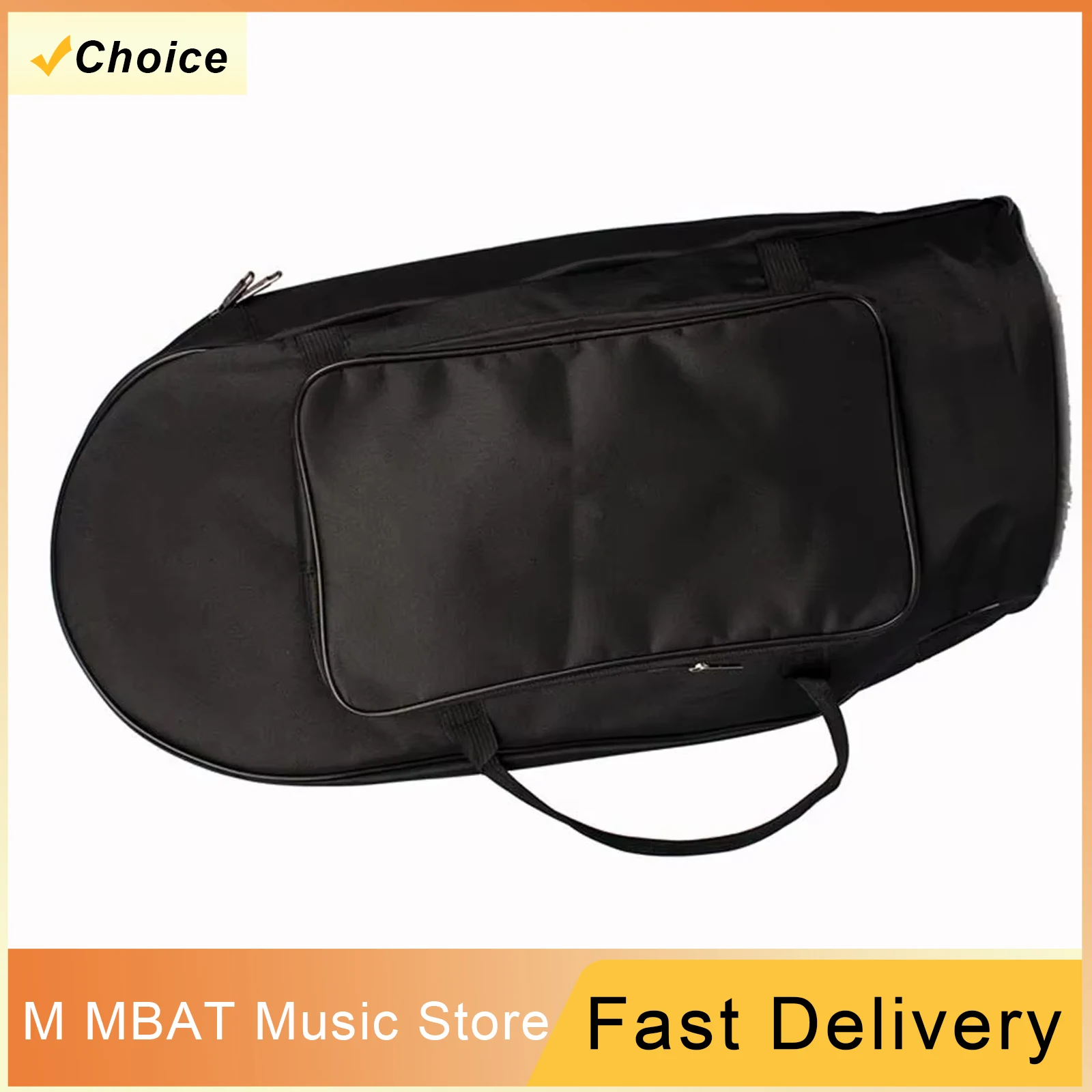 Tenor Horn Gig Backpack Baritone Case Handbag Black Waterproof Oxford Cloth Storage Bag Musical Instrument Parts Accessories