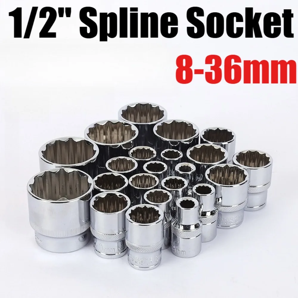 8-36mm Spline Socket Set 1/2
