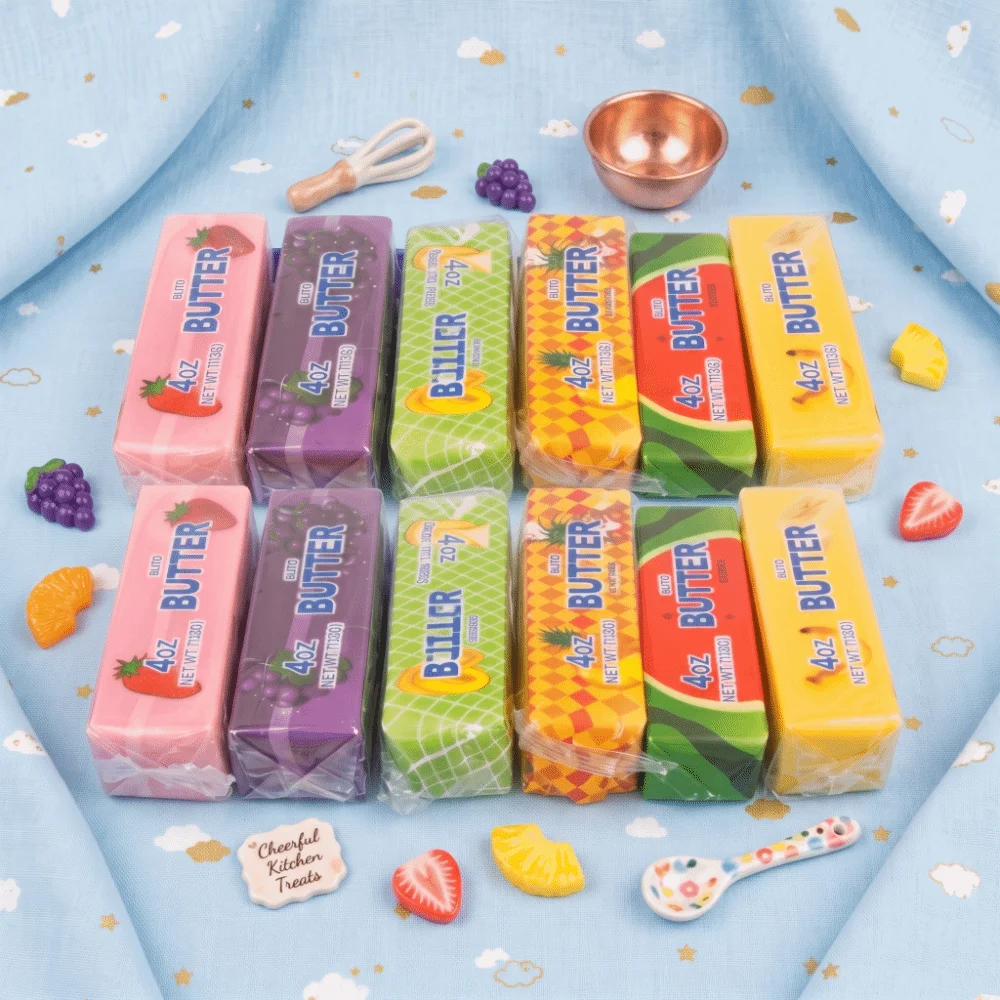 Yellow Cheese Butter Stick Squishy Toy Slow Rising Soft Butter Stick Fidget Toy Slow Rebound Realistic Butter Stick Squeeze Toy
