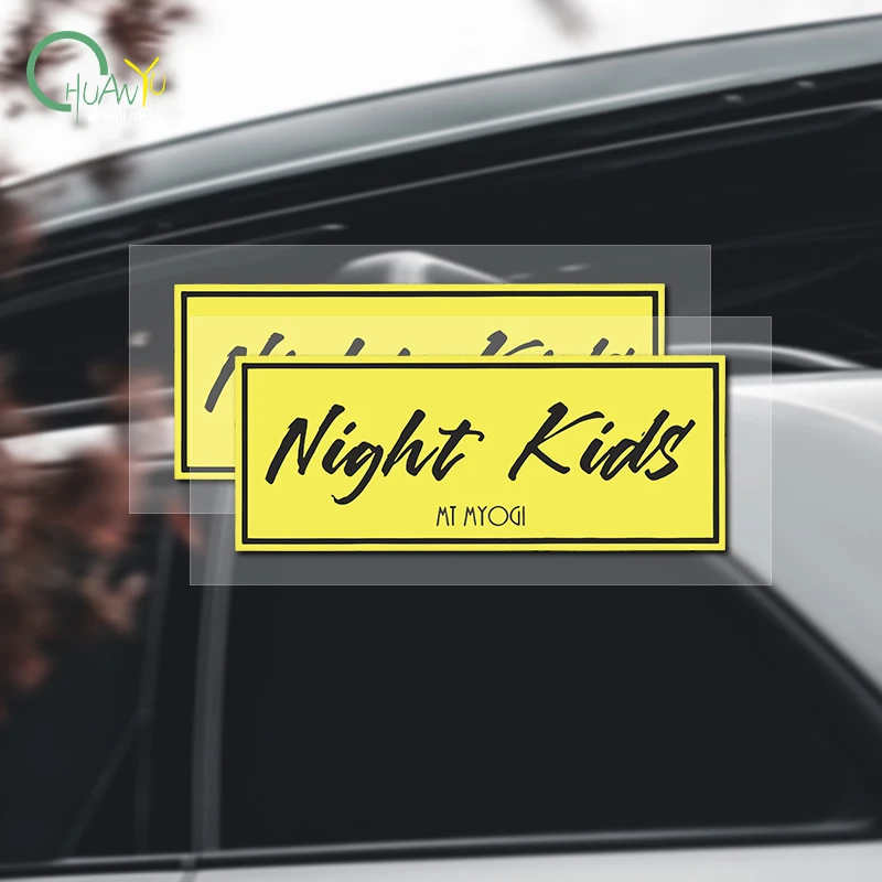IDNIGHT Car Decal Midnight Anime Personalized JDM Modified Car Trendy Scratch Cover Sticker