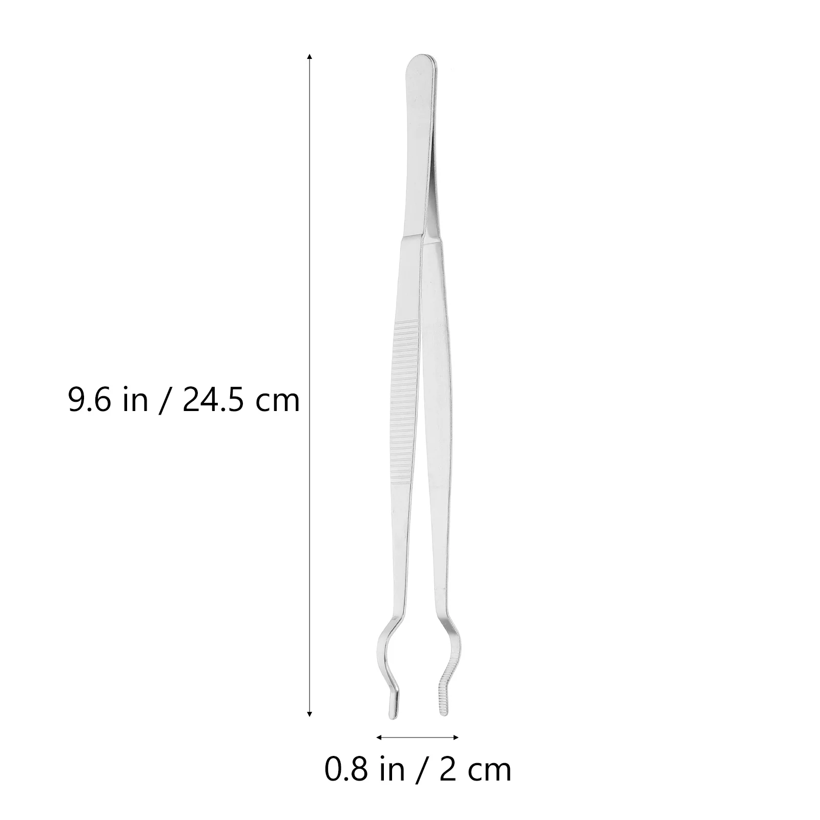 Curved Tweezers Pointy Test Tube Clamp Experiment Accessory Centrifuge Stainless Steel Fitness