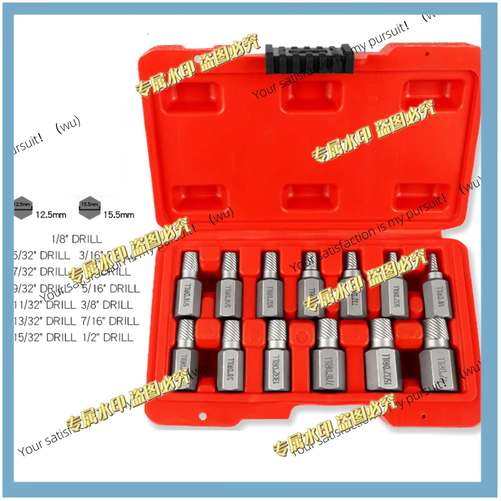 13 Pcs Screw Extractor Bolt Hex Extractor For Broken Rusted Bolts Screws Nuts Crew Bolt Extractor Stripped And Damaged Screws