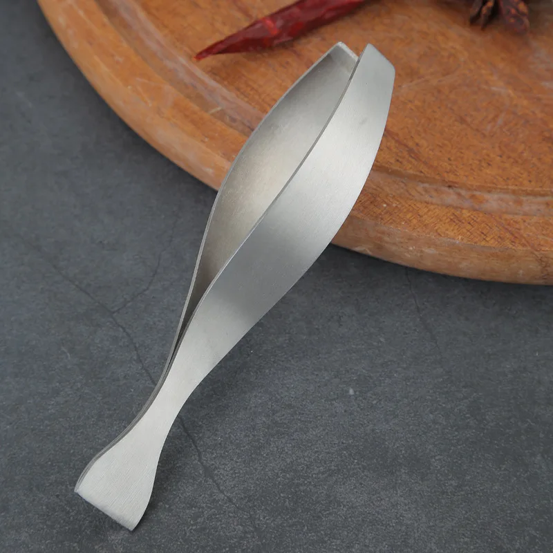 Stainless Steel Fish Bone Clip Kitchen Pig Feather Chicken Feather Duck Feather Tweezers Hair Plucker Seafood Bone Peeling Tool