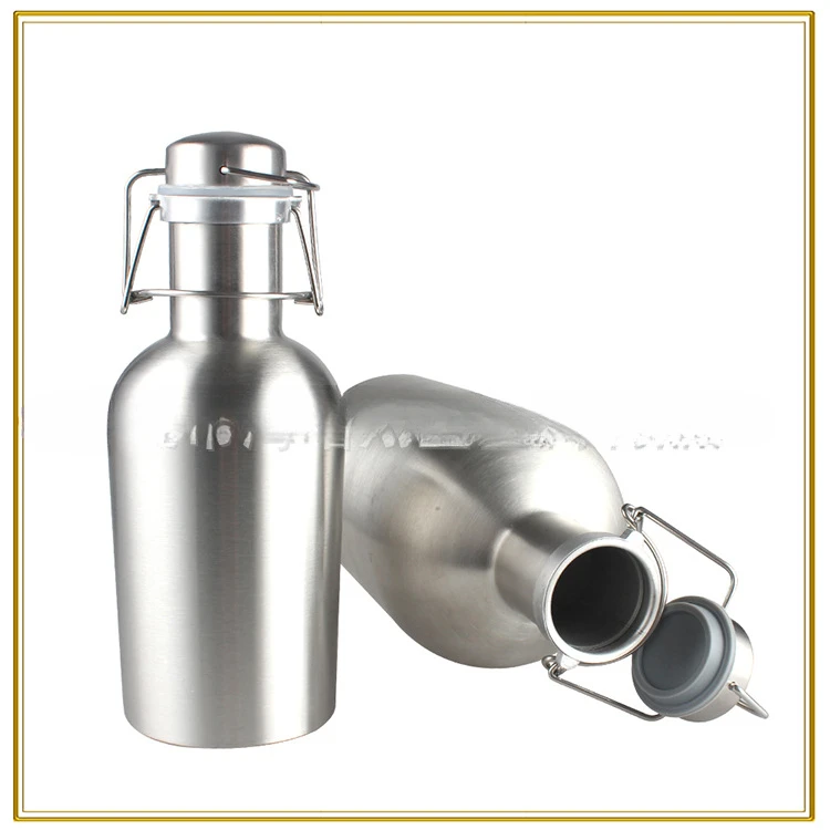 Manufacturer spot wholesale 2L swing lid wine jug 2 liters 304 stainless steel wine jug bar with beer barrel processing