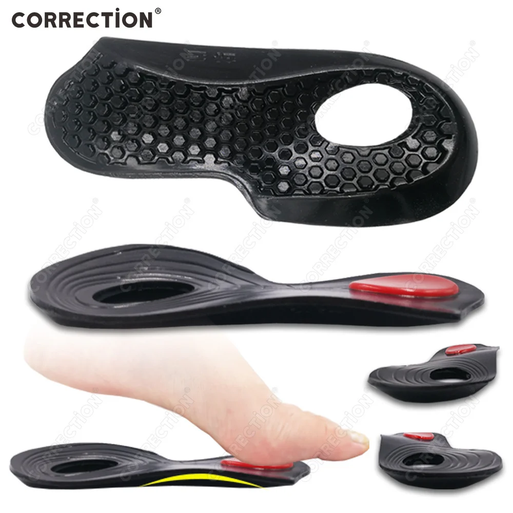 CORRECCIÓN ﻿ Plantilla Correctora de Piernas Tipo X/O Antideslizante con Almohadilla de Siete Puntos para Tacones Altos, Sandalias de Mujer, Plantilla de Masaje Individual para Zapatos