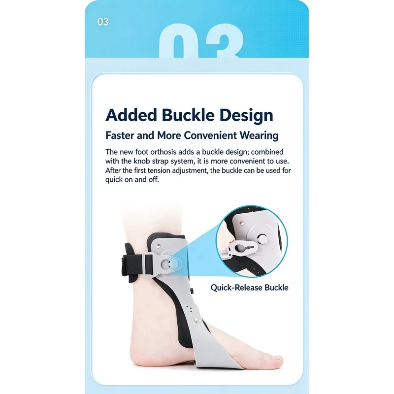 New Adjustable Knob Airbag Fixed Rehabilitation Ankle Brace, Sports Joint Support Stabilizer, Hot-selling Cross-border Pro