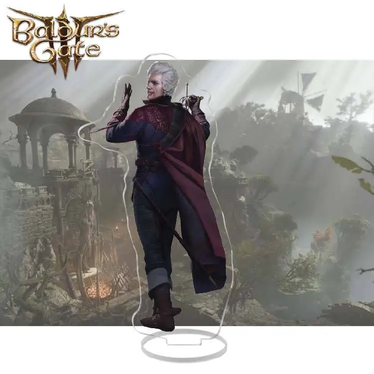 15CM Anime Game Baldur's Gate Stand Cartoon Figure Charname Edwin Odesseiron Acrylic Cosplay Model Plate Standing Sign Fans Gift