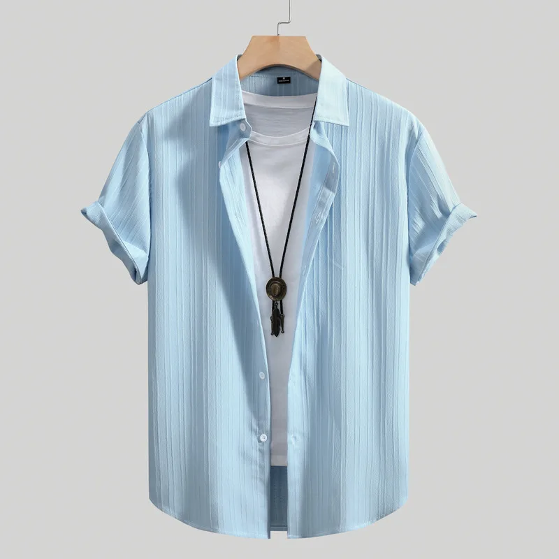 

Новые мужские модные повседневные полосатые ort Sved irt Other Sle Другой узор Не деформируемый Другой материал 00% на весну