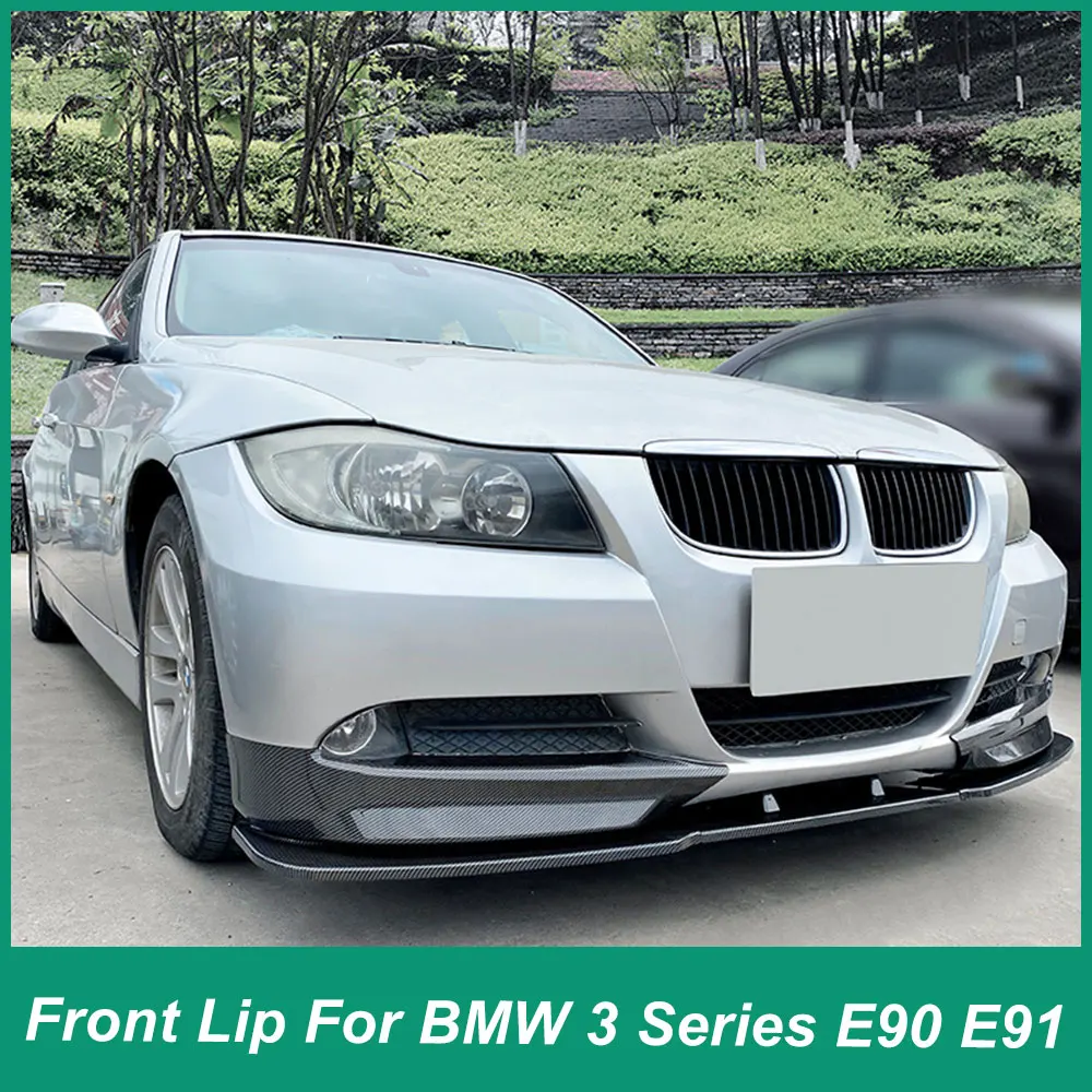 For BMW 3 Series E90 E91 Early 320i 325i 2005-2008 Front Corner Front Shovel Front Lip Retrofit ABS Automotive AccessoriesBumper