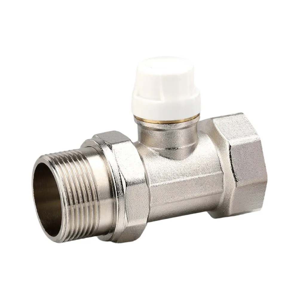 Automatic Brass Thermostatic Radiator Valve DN15-DN32 Straight Temperature Control For Home Heating System For Water Heating