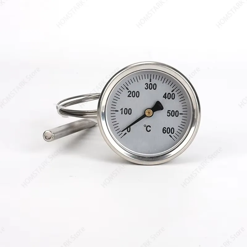 500℃ Pizza Oven Kiln Thermometer, Stainless Steel High Temperature Resistant Pointer Thermometer