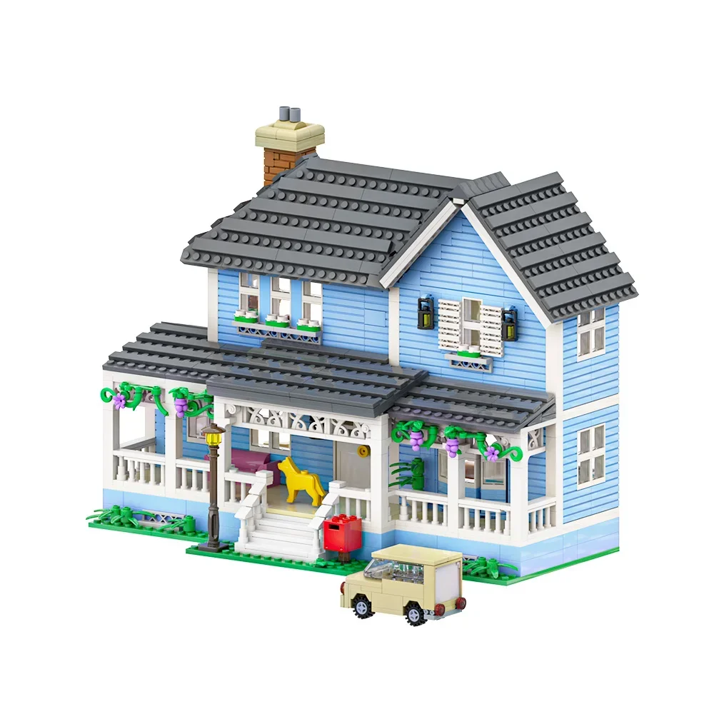 MOC DIY Desgin Huis Model Bouwstenen Sterren Holle Rory Appartement Europees Huis Baksteen Speelgoed Cadeau