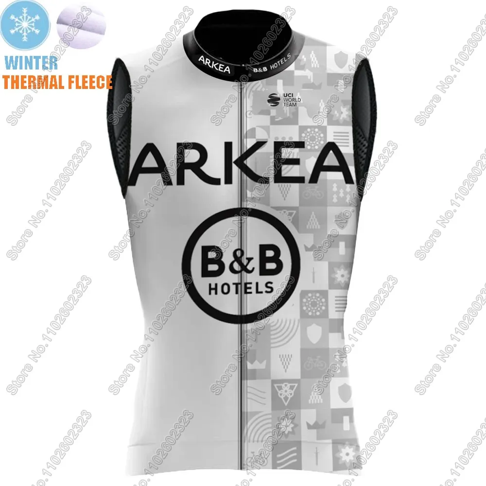 Arkea BB Hotel 2024 Samic Cycling Sleeveless Jerseys Bicycle Vest Cycling Jersey Bike Clothing MTB Maillot Cyclisme