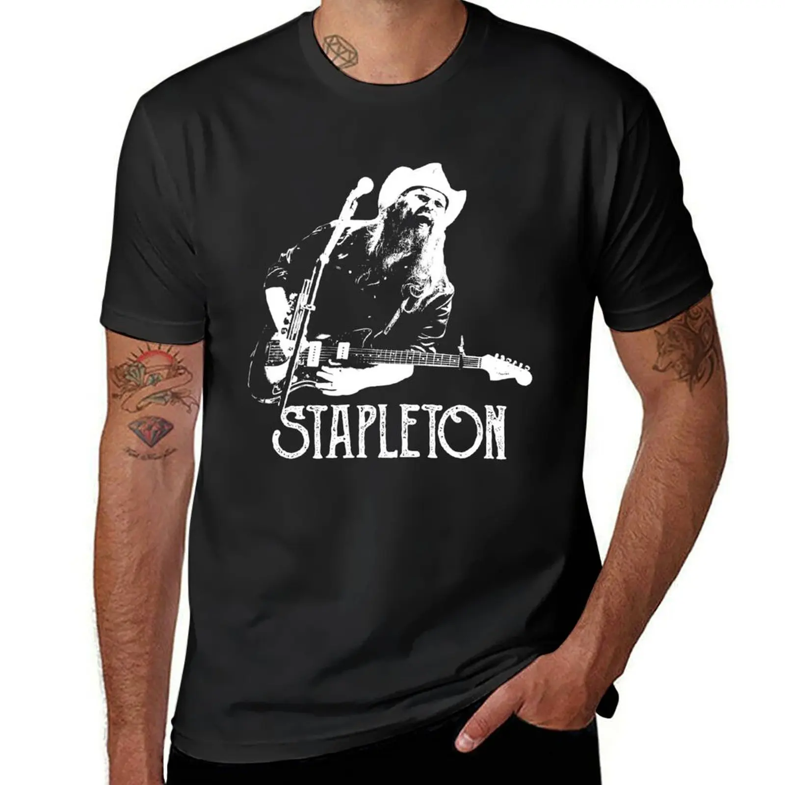 Stapleton - The White Stencil T-Shirt cute clothes for a boy quick drying customs design your own men t shirt