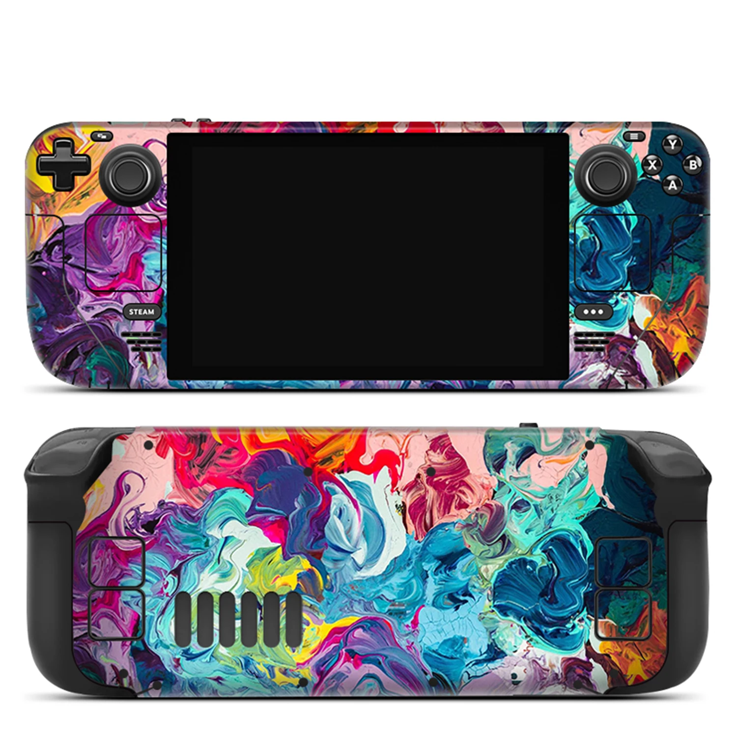 For Steam Deck Skin Wrap Vinyl Decal for Steam Deck Console Game Sticker Handheld Device Wrap Cover