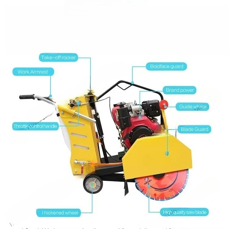 ماكينة قطع منشار الخرسانة 450 كجم 800 مم ماكينة قطع أرضية الطريق الكبيرة 1200 أسفلت #2