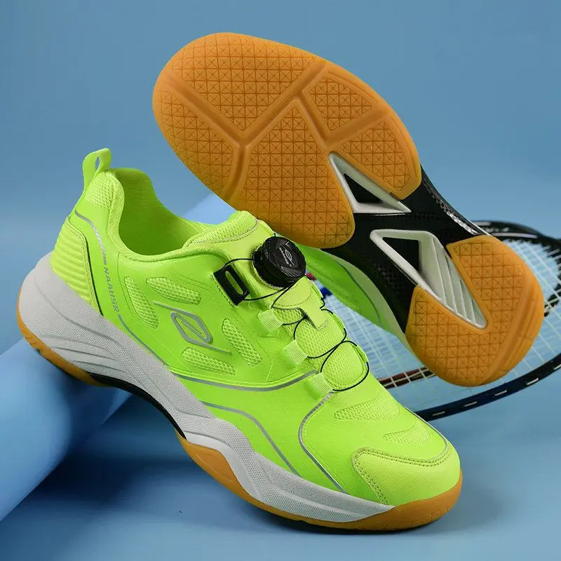 2026 New Luxury Badminton Shoes Mens Breathable Indoor Court Shoes Men Anti-Slip Tennis Shoes Men Unisex Table Tennis Shoe Man