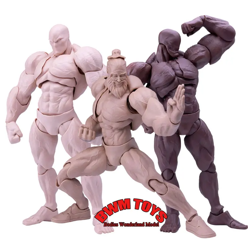 

Romankey X COWL 1/12 Scale Super Flexible Strong Joint Body Big Guy Muscle Male Soldier 18CM Action Figure Body With Head